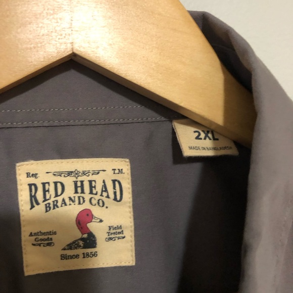 Men’s shirt sleeve button up, Redhead brand work shirt. excellent used condition - Picture 3 of 4